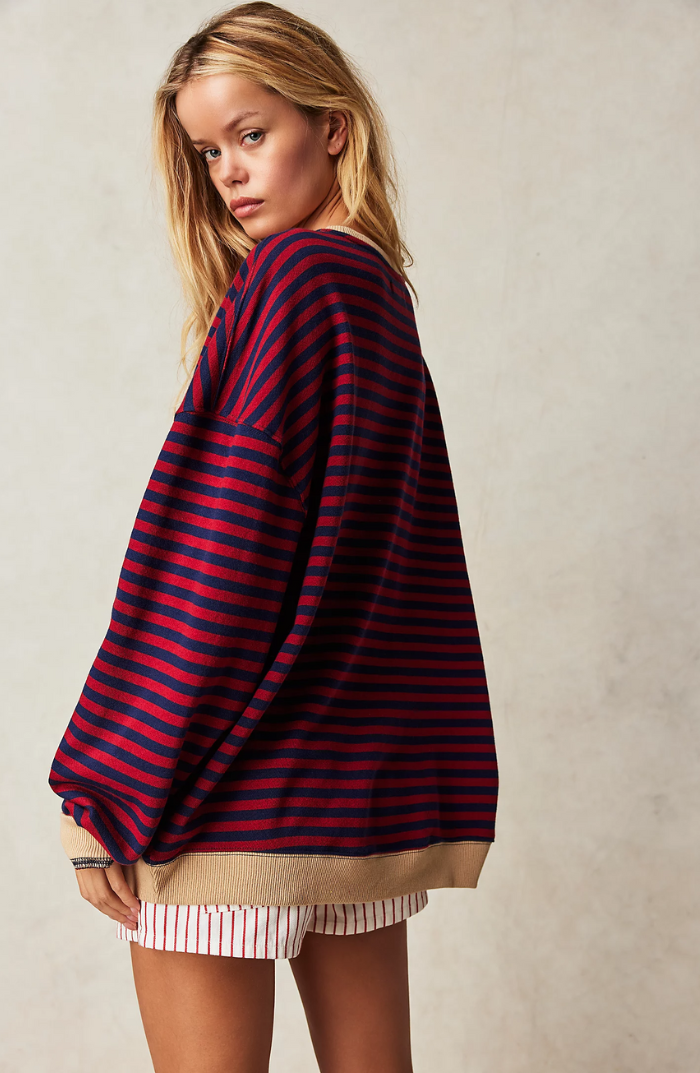 Mira | Striped Oversized Sweater