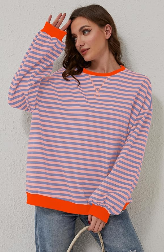 Mira | Striped Oversized Sweater