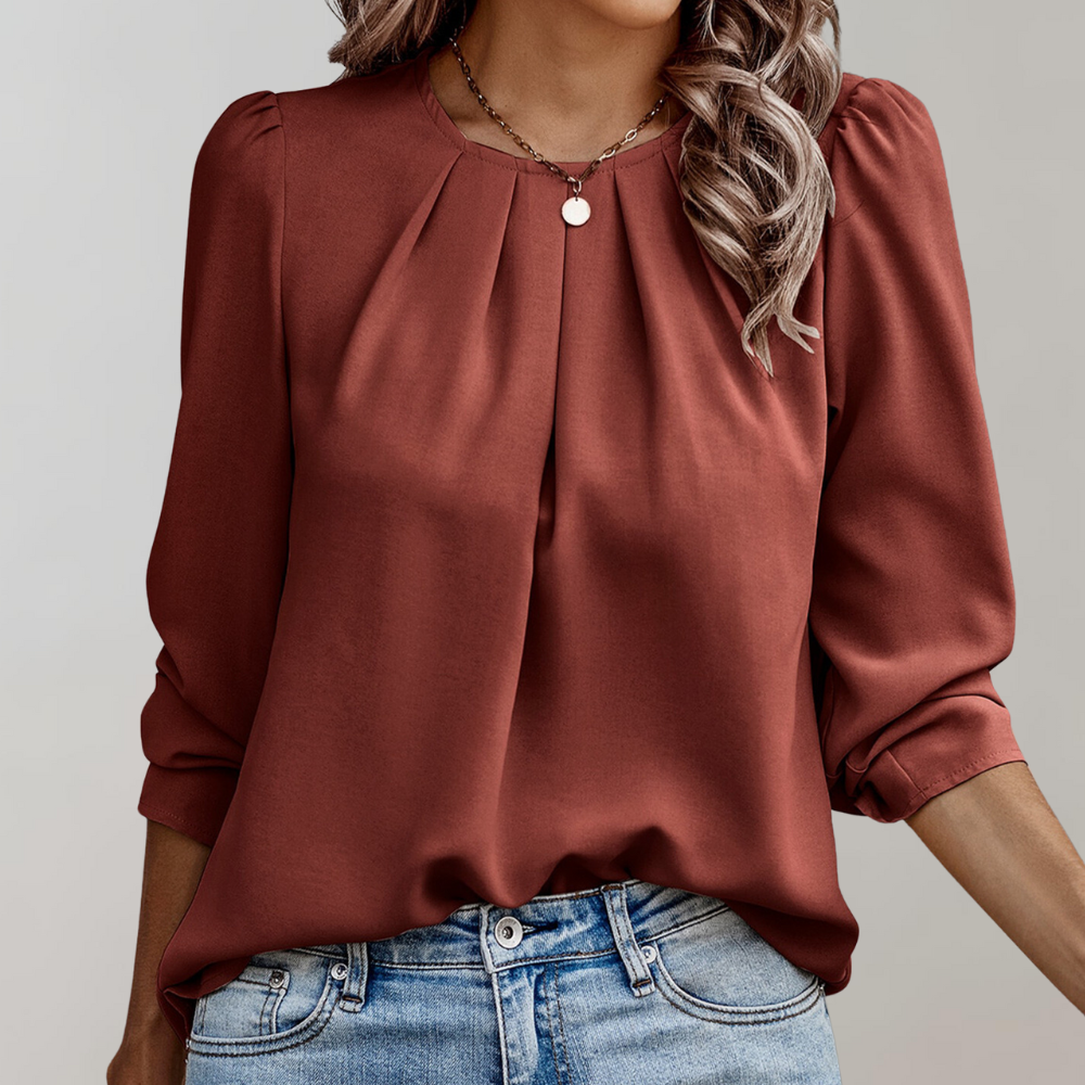 Olivia | Elegant Women's Blouse With Puff Sleeves