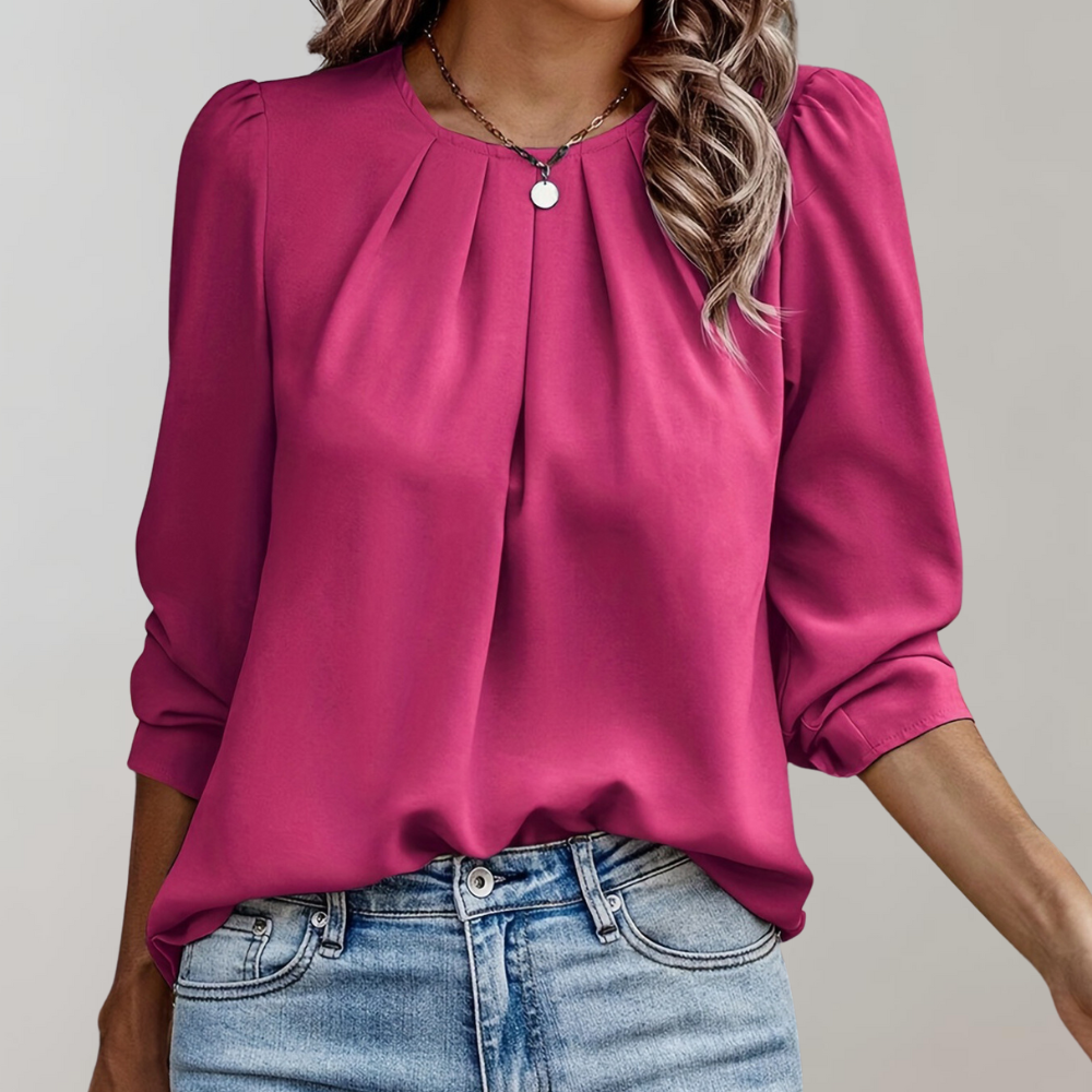 Olivia | Elegant Women's Blouse With Puff Sleeves